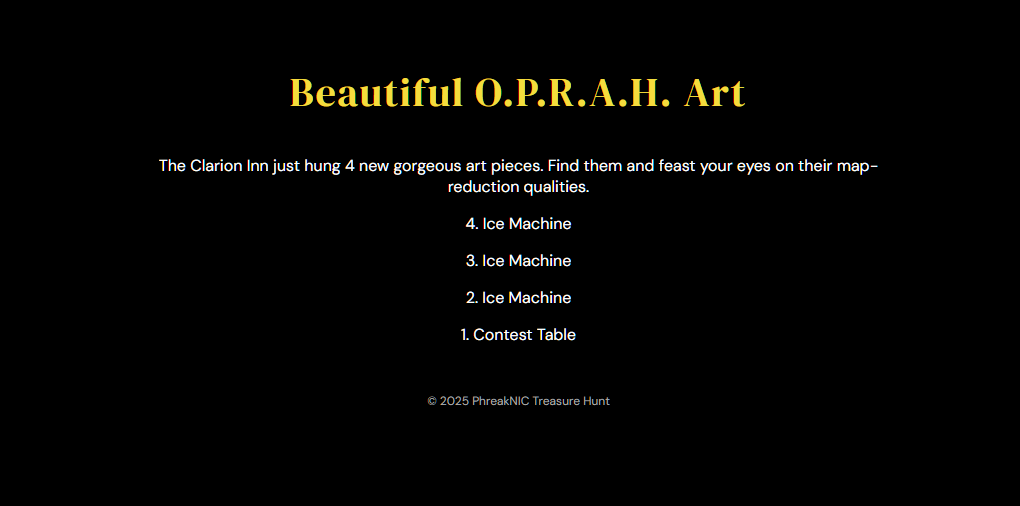 Art posters near the ice machines on each floor